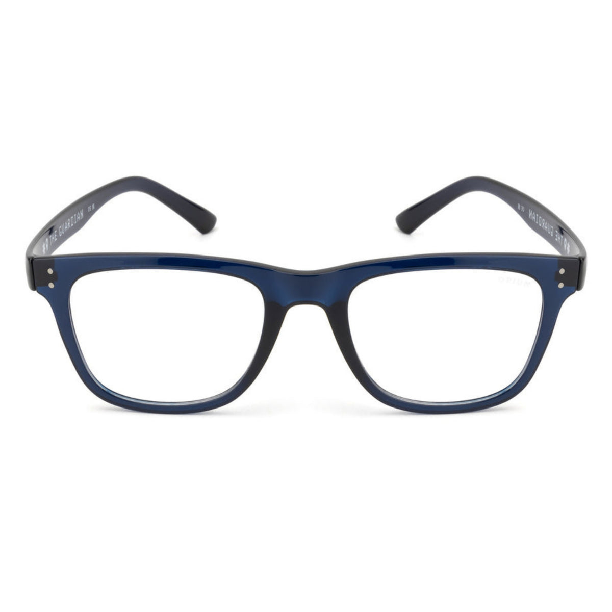 Opium OP2698 blue square eyeglasses, full-rim lightweight frame