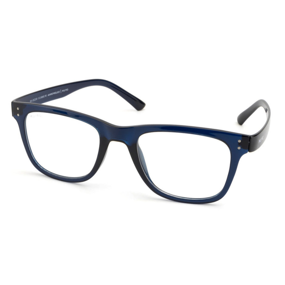 Opium OP2698 blue square eyeglasses with lightweight frame