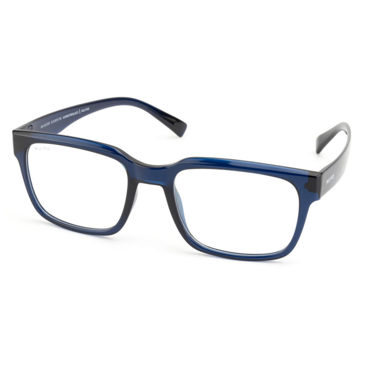 Opium OP2700 blue rectangle eyeglasses with lightweight frame