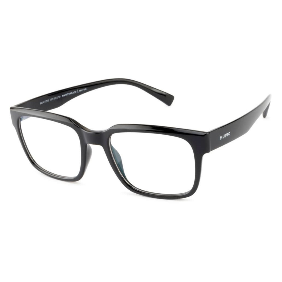 Opium OP2700 black rectangle eyeglasses with lightweight frame