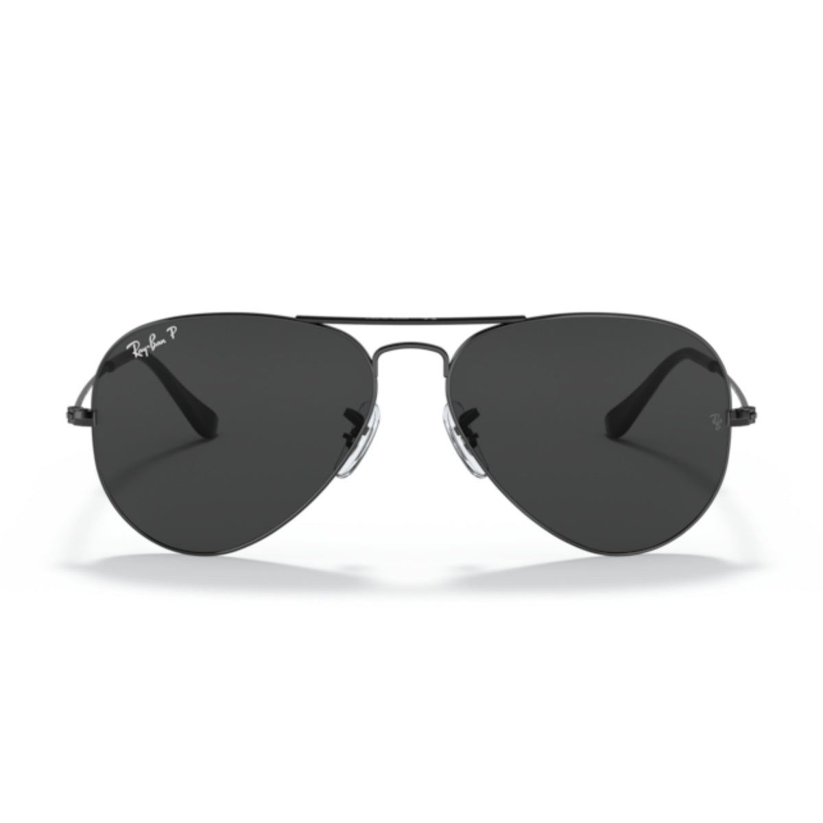 Ray-Ban Aviator Large Metal RB3025 black sunglasses, full-rim metal frame