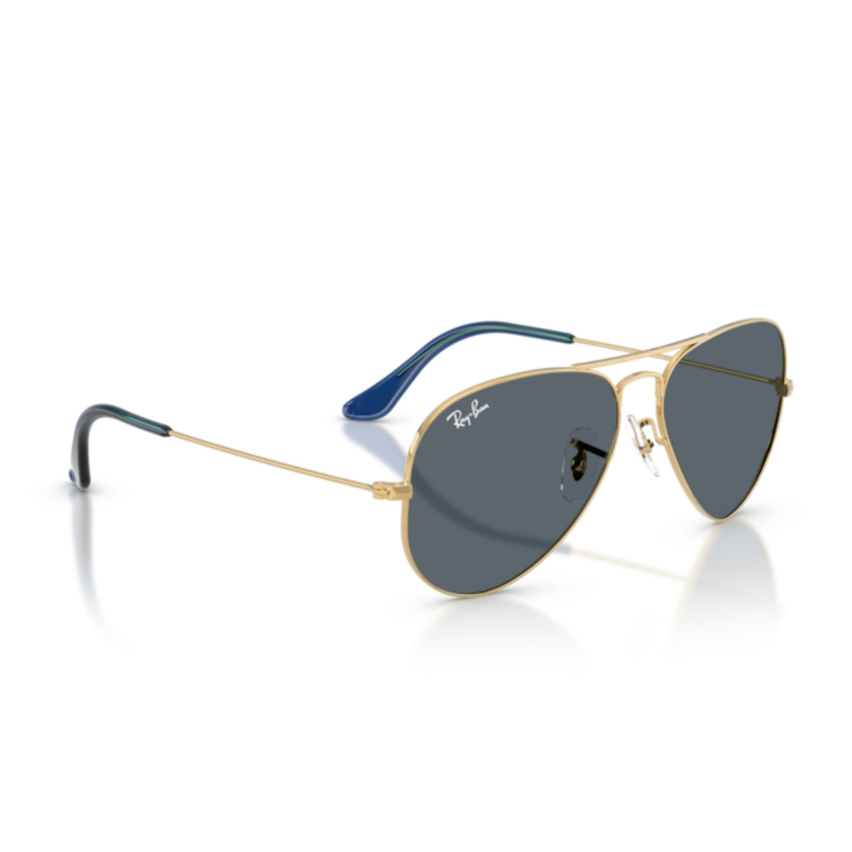 Ray-Ban Aviator Large Metal RB3025 arista gold sunglasses, angled view