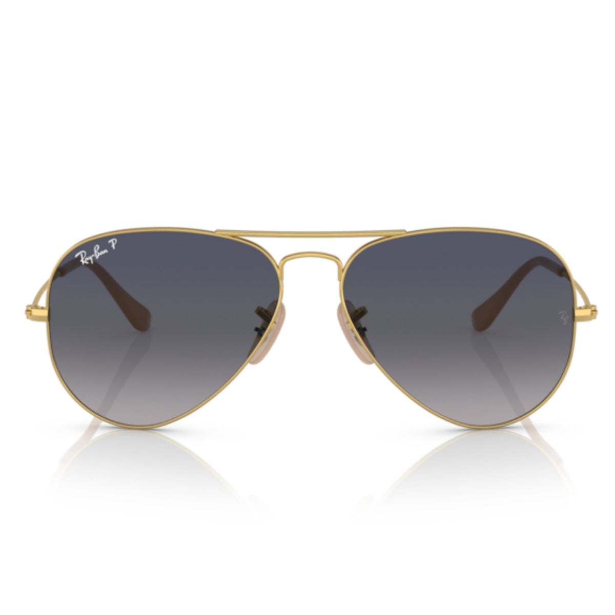 Ray-Ban Aviator RB3025 arista gold sunglasses, full-rim metal frame