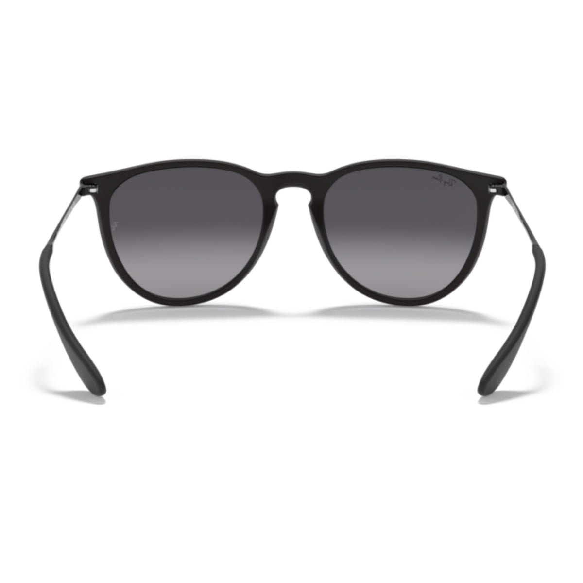 Ray-Ban Erika RB4171 rubber black sunglasses, back view of the frame and temples