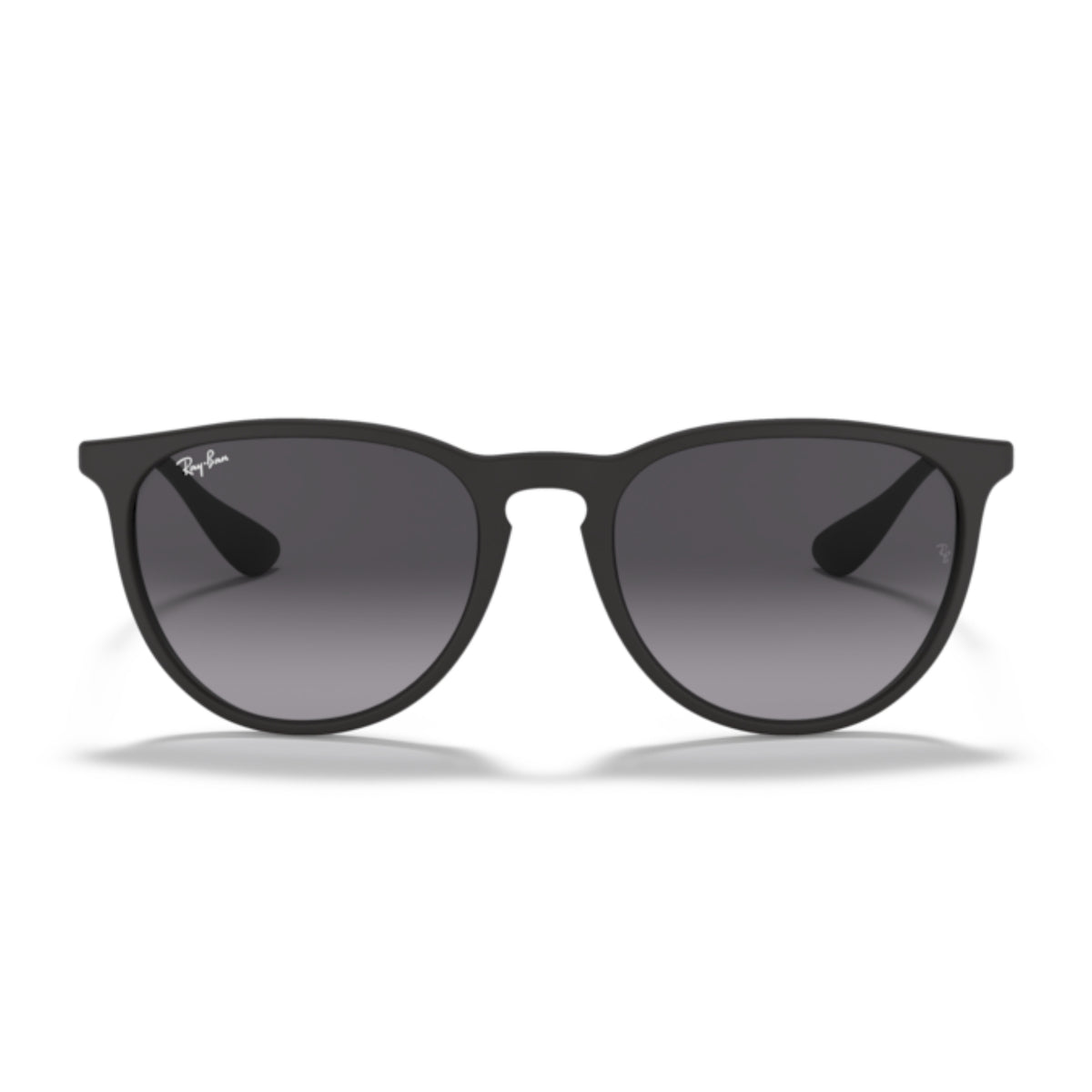 Ray-Ban Erika RB4171 rubber black sunglasses, full-rim plastic and metal frame
