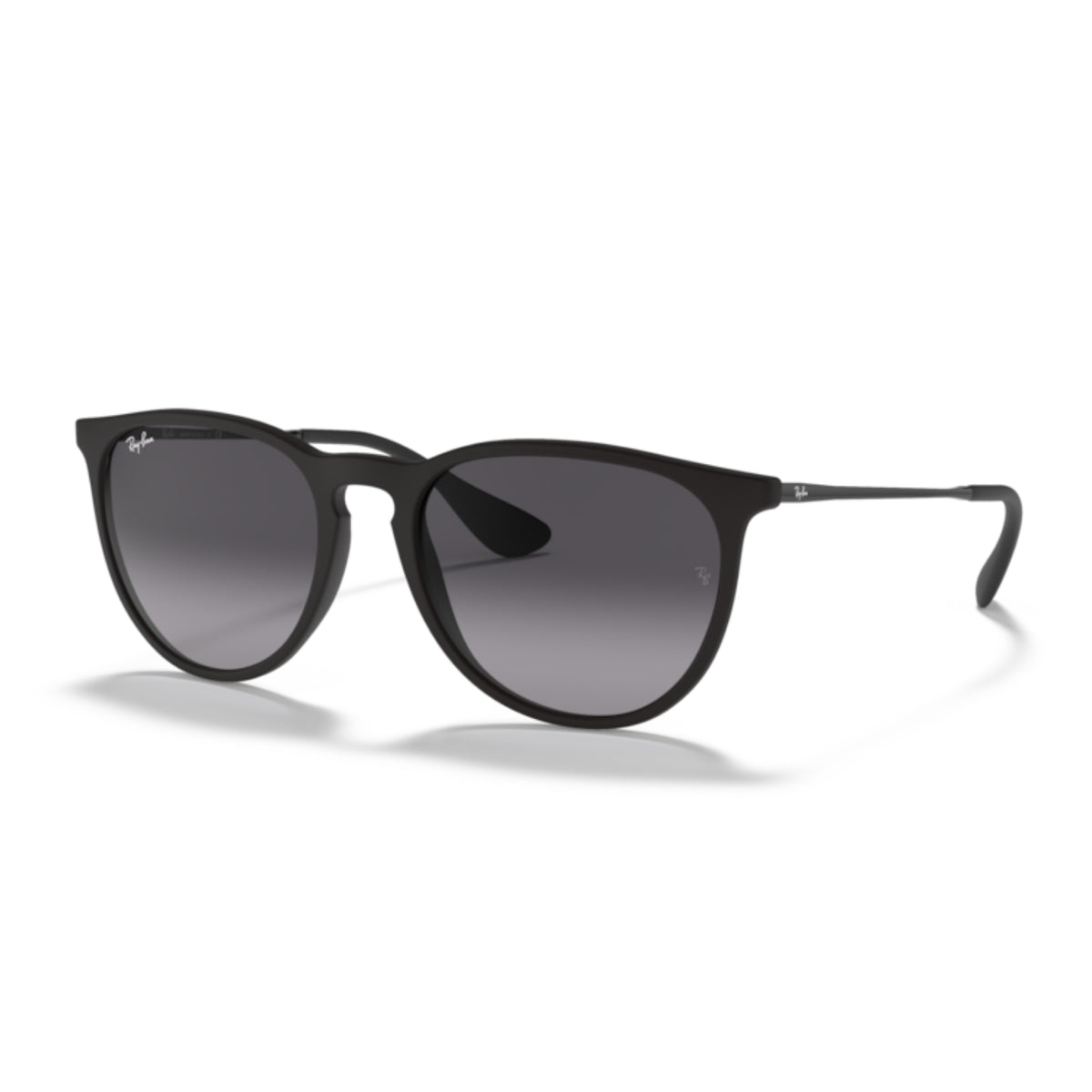 Ray-Ban Erika RB4171 rubber black sunglasses with grey lenses