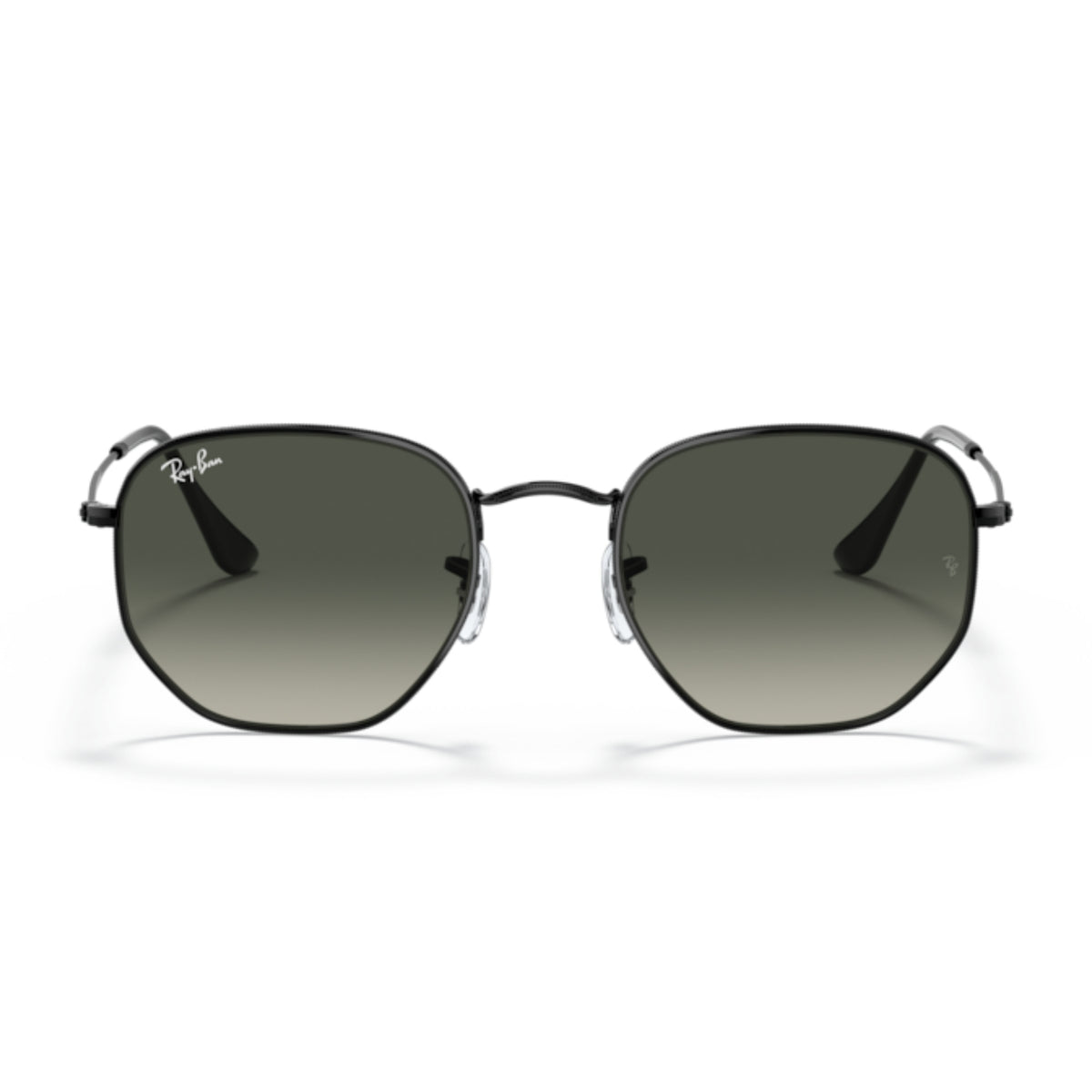 Ray-Ban Hexagonal RB3548 black sunglasses, full-rim metal frame