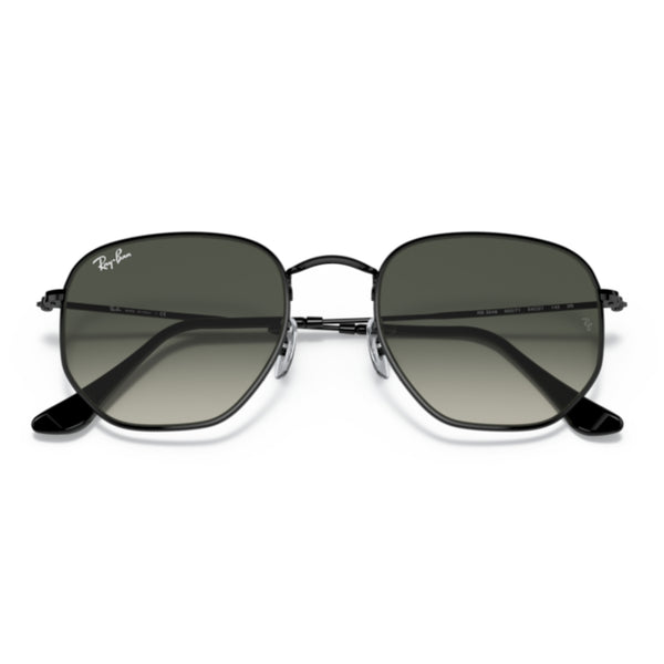 Ray-Ban Hexagonal RB3548 002/71 Black Sunglasses