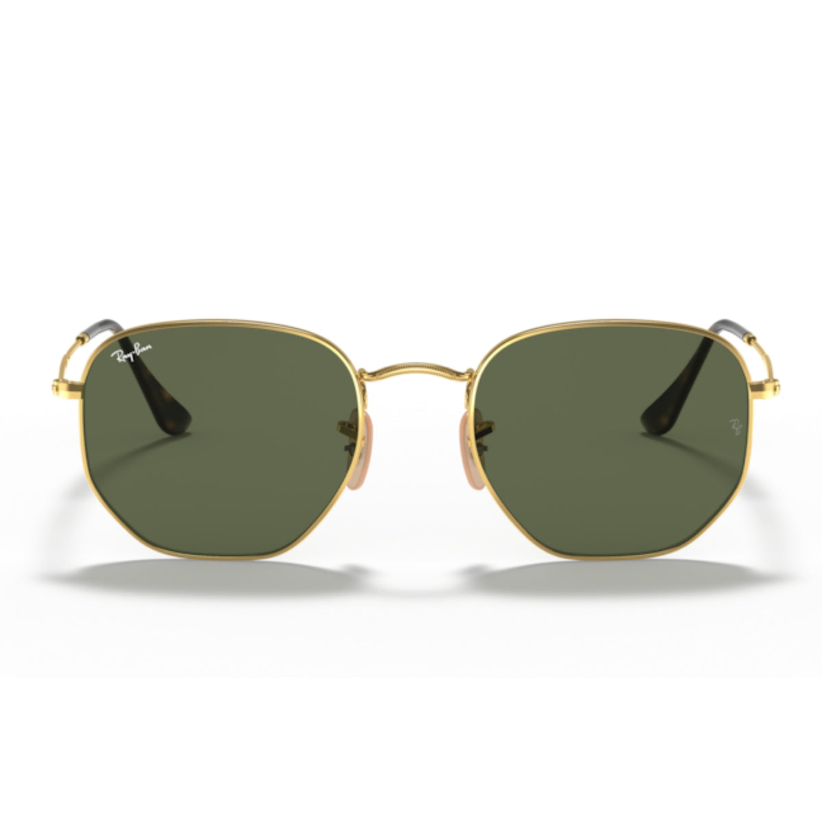 Ray-Ban Hexagonal RB3548N arista gold 54 mm sunglasses, full-rim metal frame