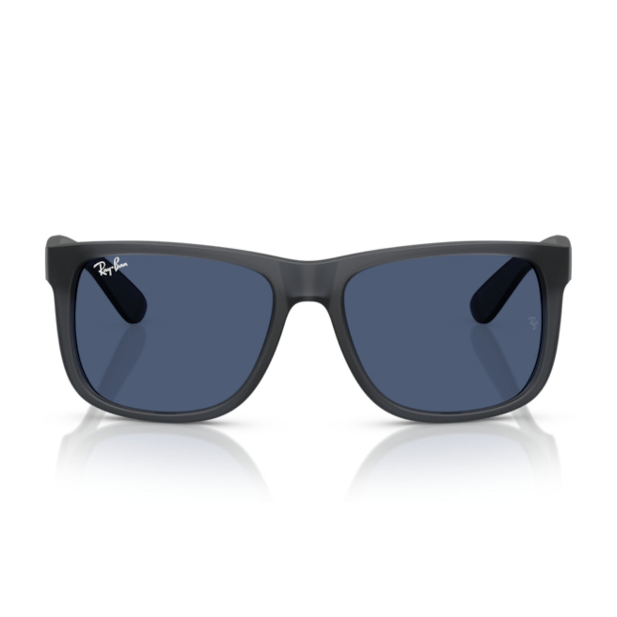 Ray-Ban Justin RB4165 opal grey sunglasses, full-rim lightweight frame