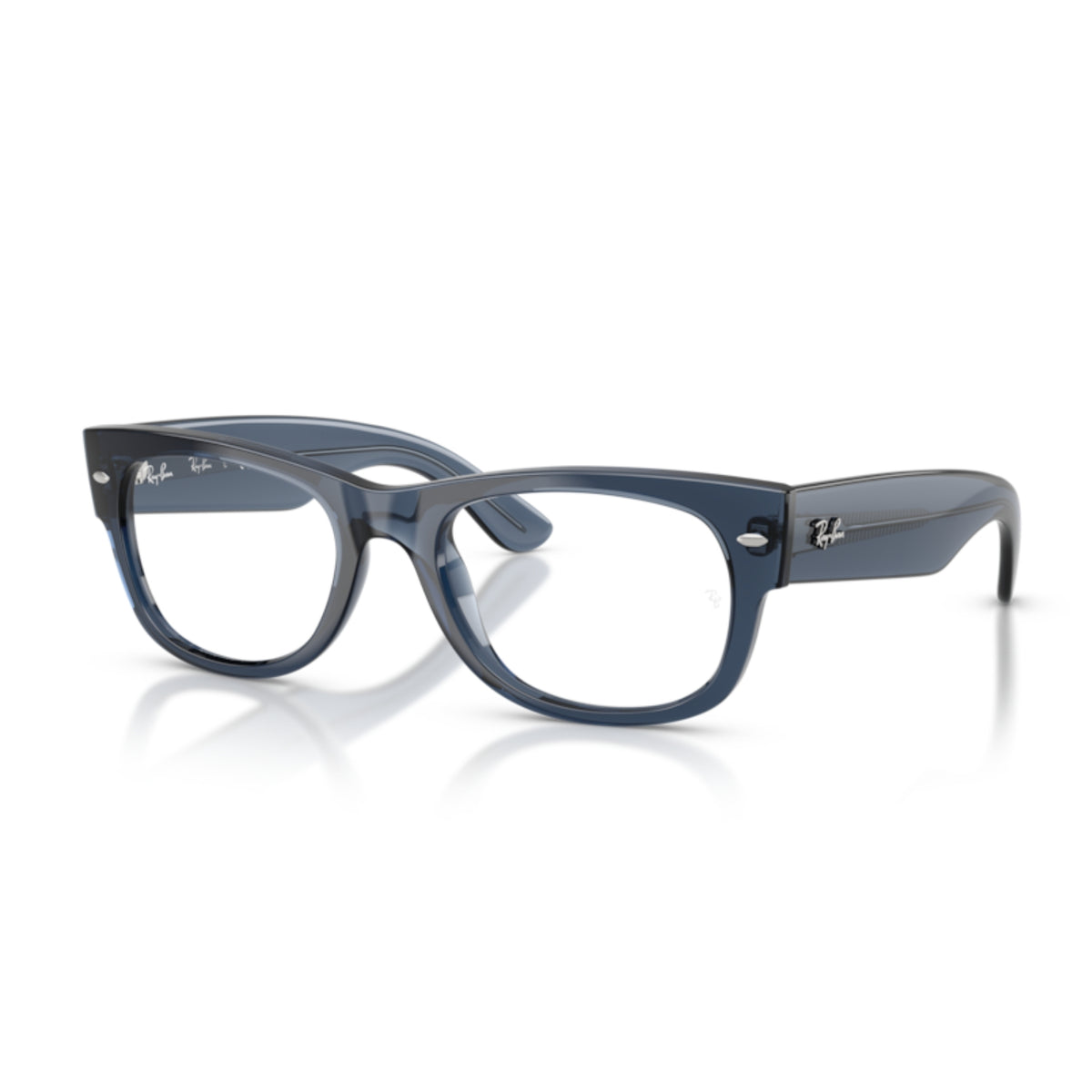Ray-Ban Mega Wayfarer II RX0832V dark blue eyeglasses with plastic frame