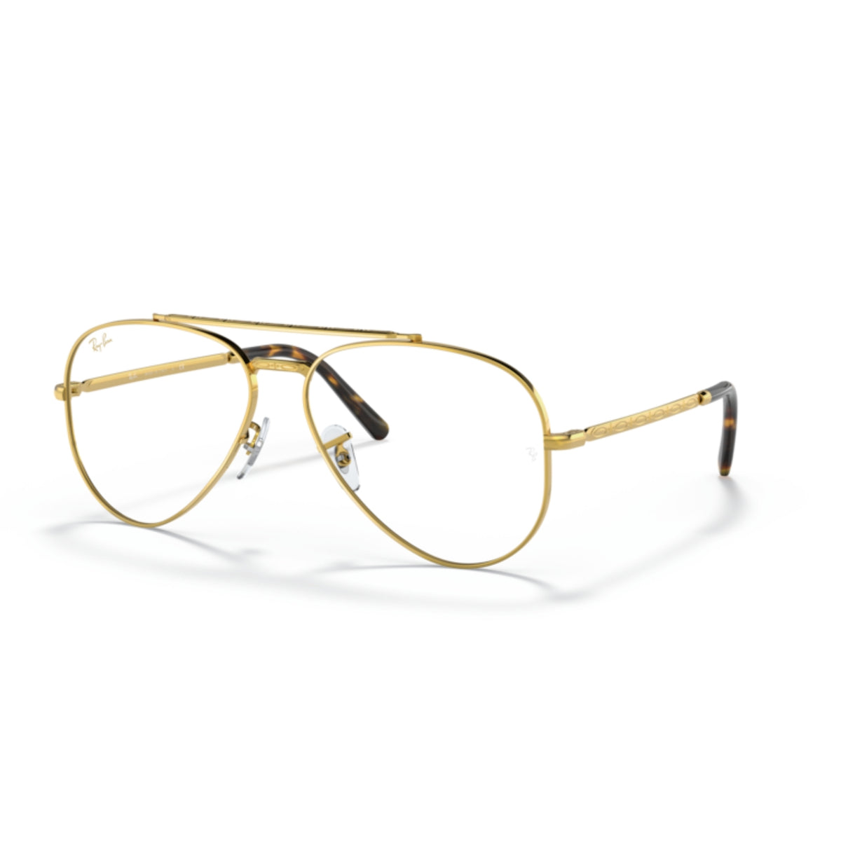 Ray-Ban New Aviator RX3625V gold eyeglasses with metal frame