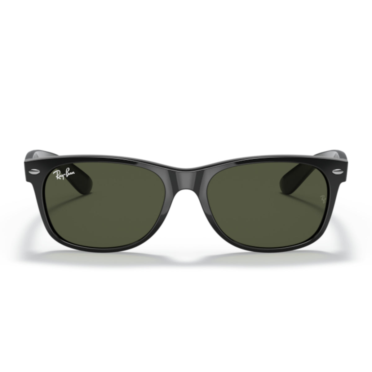 Ray-Ban New Wayfarer RB2132 black sunglasses, full-rim lightweight frame