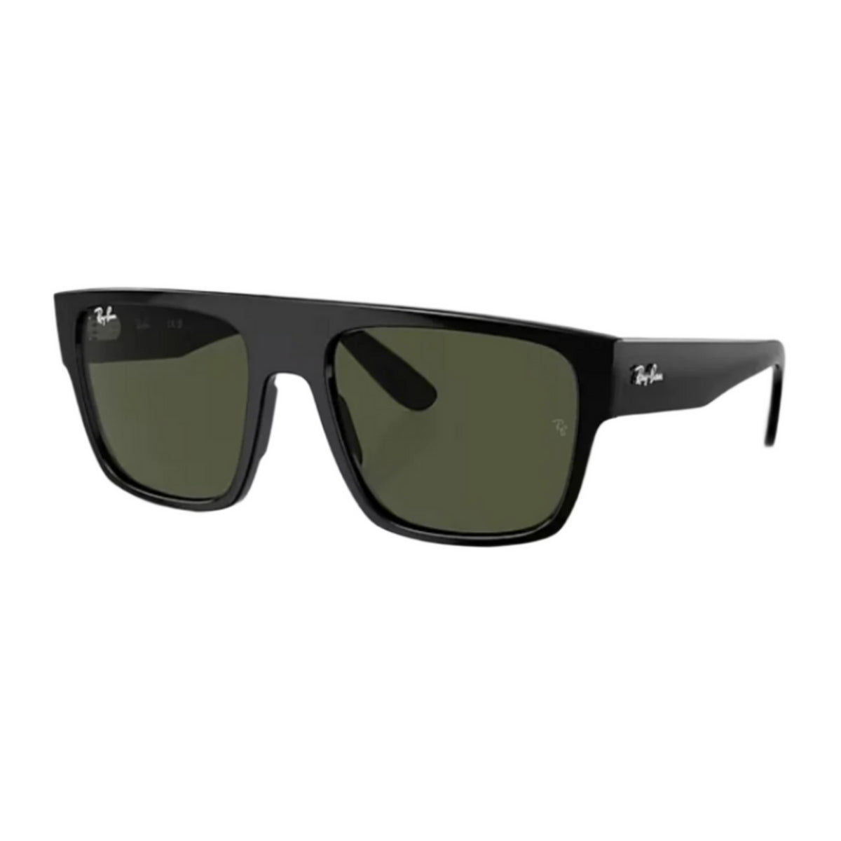 Ray-Ban RB0360S black square sunglasses with G-15 green lenses