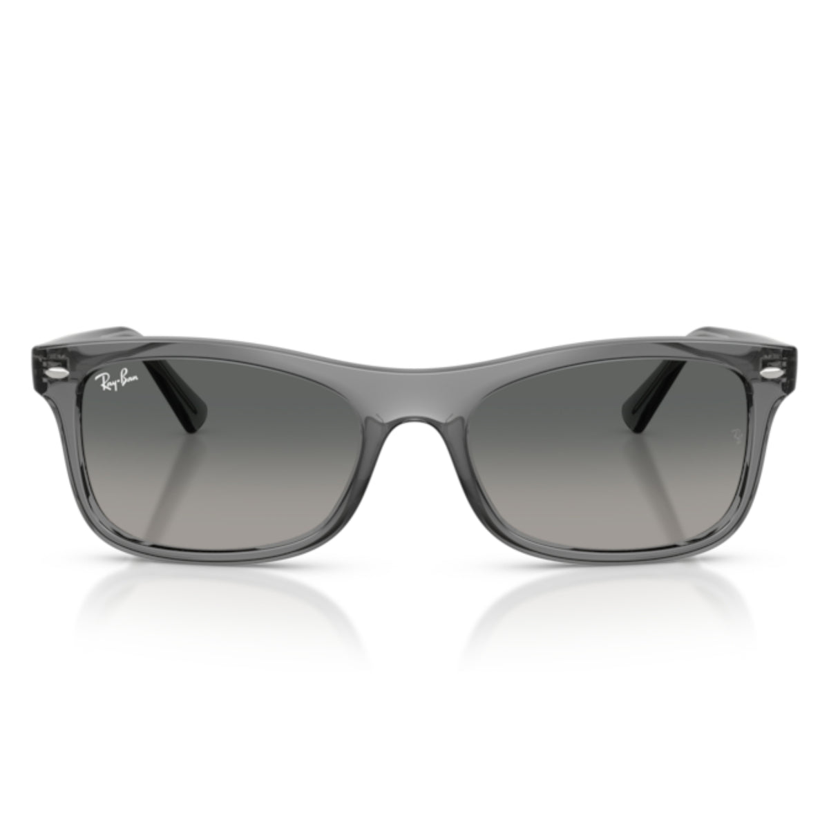 Ray-Ban RB2226 transparent grey square sunglasses, full-rim plastic frame