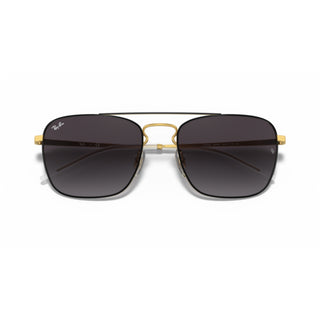 Ray-Ban RB3588 90548G Black on Gold Square Sunglasses