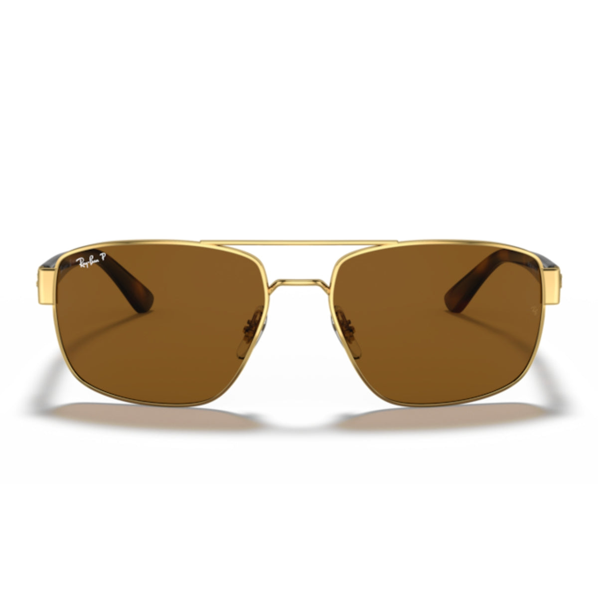Ray-Ban RB3663 arista gold geometric sunglasses, full-rim metal and lightweight frame