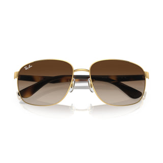 Ray-Ban RB3725 001/13 Arista Gold Square Sunglasses