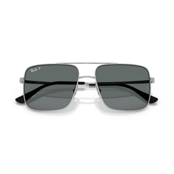 Ray-Ban RB3758 003/81 Silver Square Sunglasses