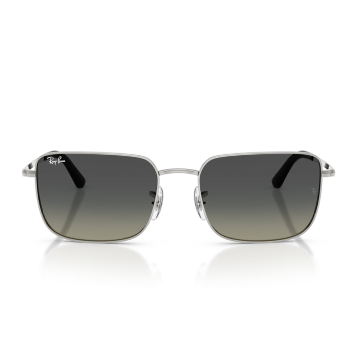 Ray-Ban RB3771 silver geometric sunglasses, full-rim metal frame
