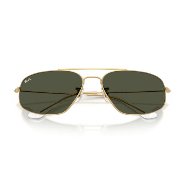 Ray-Ban RB3780 001/31 Arista Gold Rectangle Sunglasses