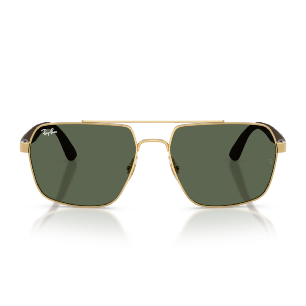 Ray-Ban RB3785 arista gold square sunglasses, full-rim metal and lightweight frame