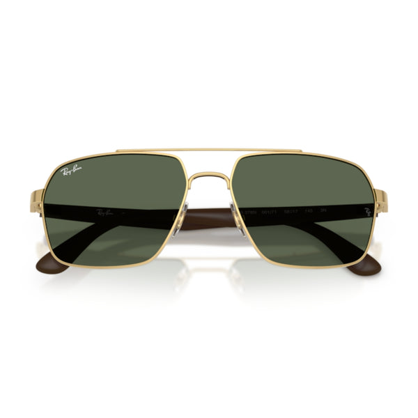 Ray-Ban RB3785 001/71 Arista Gold Square Sunglasses