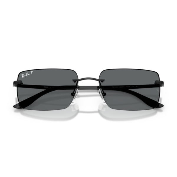 Ray-Ban RB3786 002/81 Black Rimless Sunglasses
