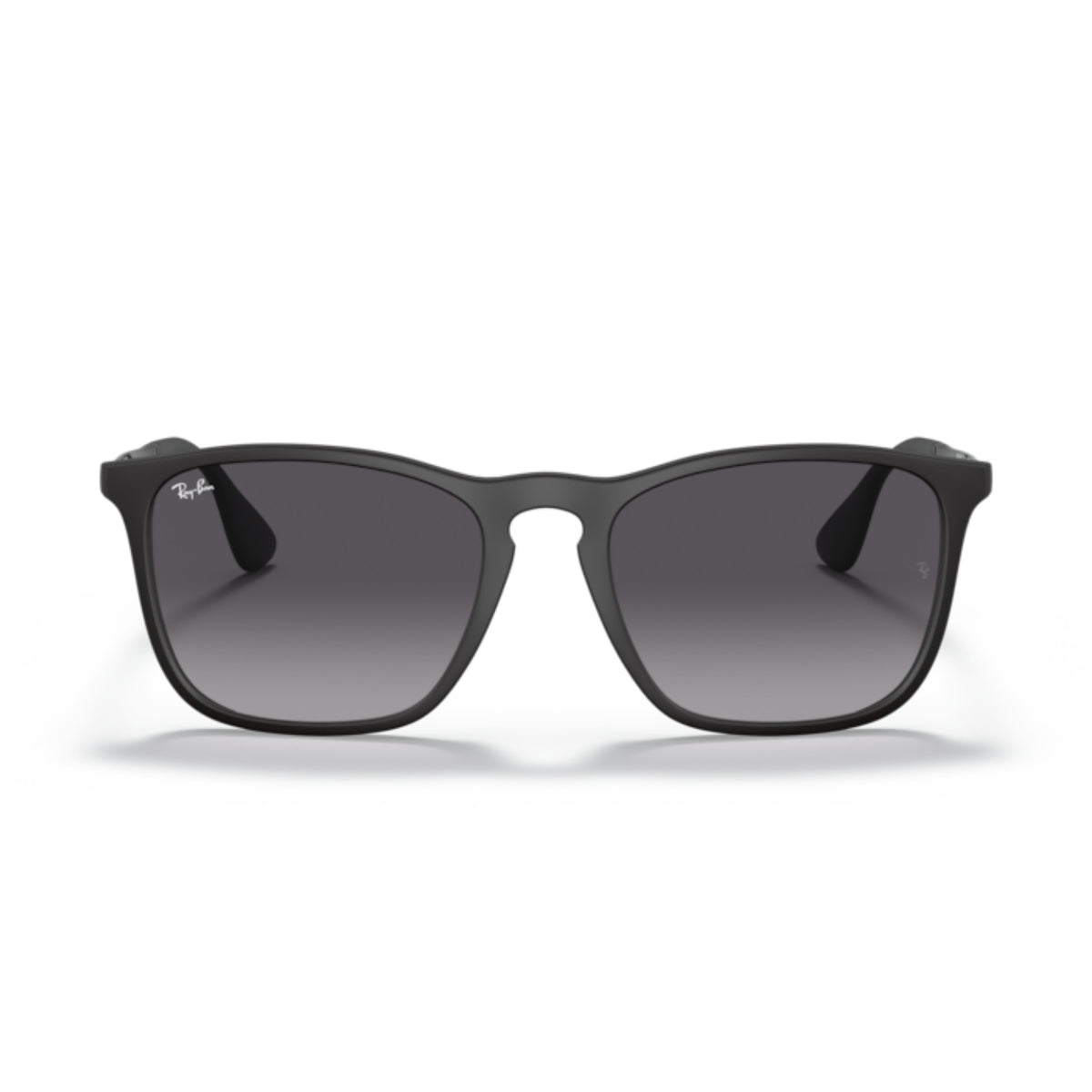 Ray-Ban RB4187 rubber black square sunglasses, full-rim plastic and metal frame