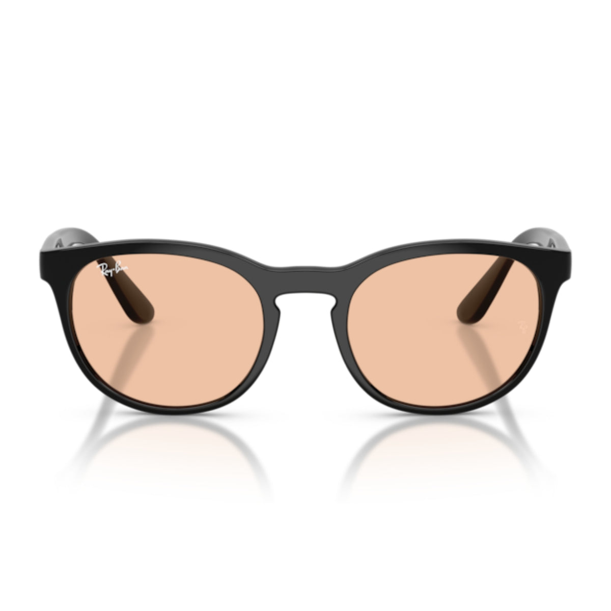 Ray-Ban RB4252 black round sunglasses, full-rim plastic frame