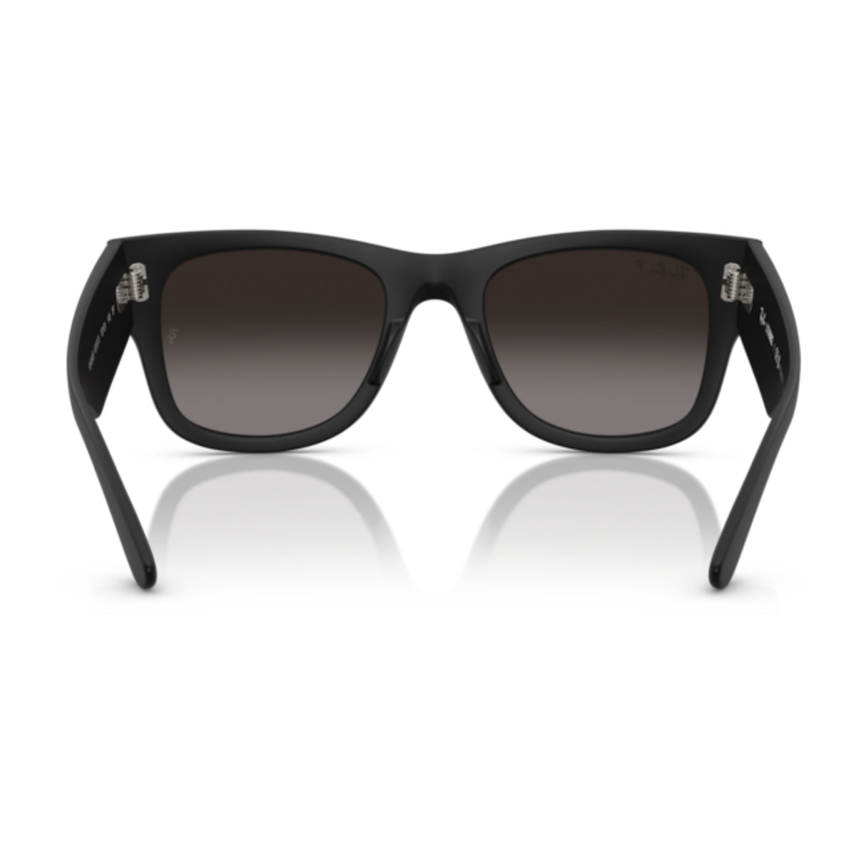 Ray-Ban RB4840S sand black square sunglasses, back view of the frame and temples