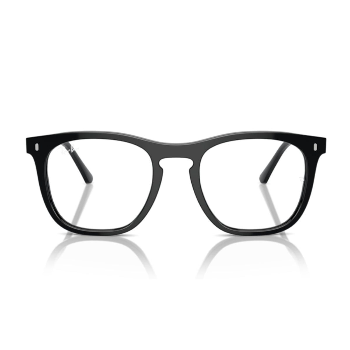 Ray-Ban RX2210V black square eyeglasses, full-rim acetate frame