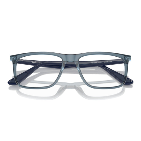Ray-Ban RX5389I 8371 Transparent Light Blue Square Eyeglasses