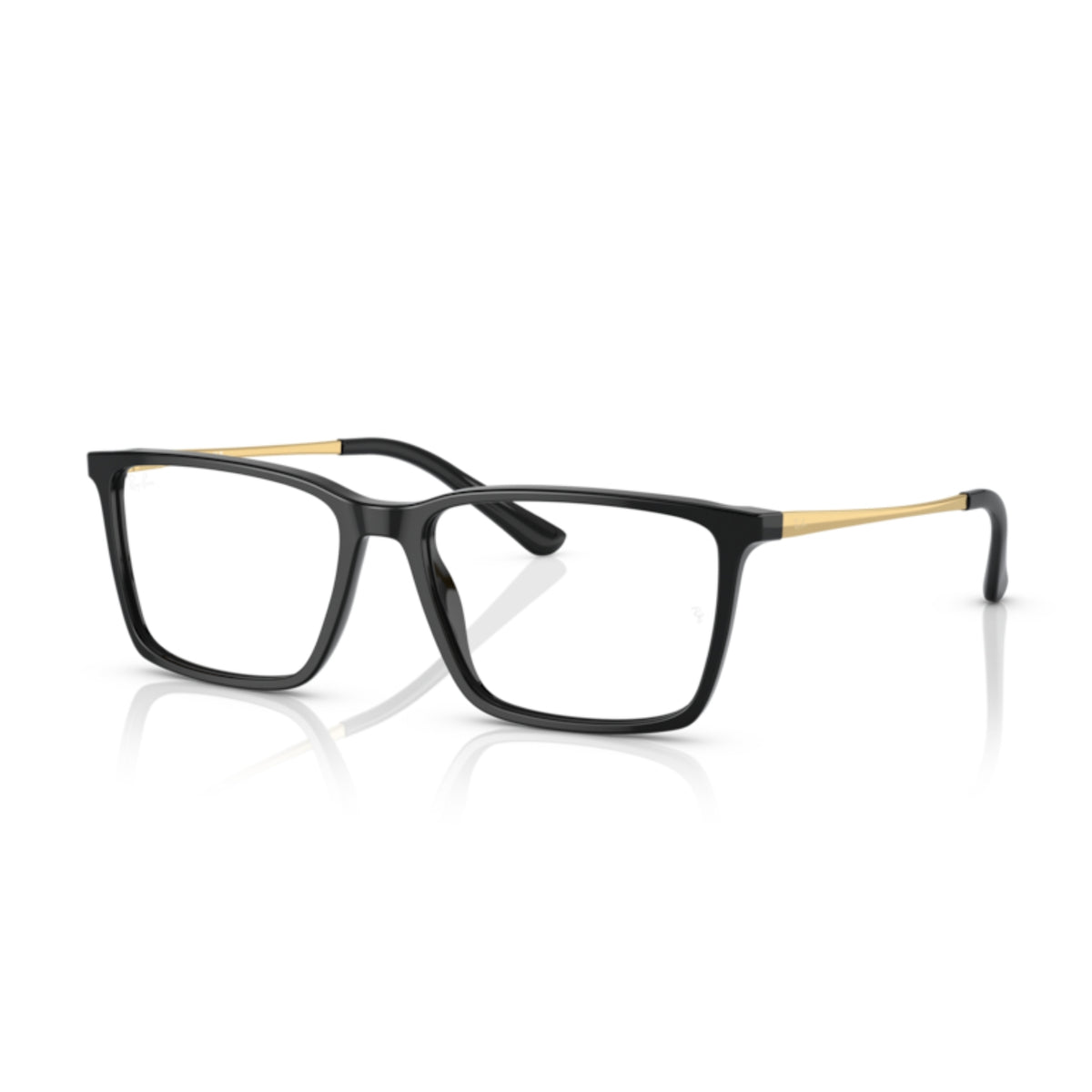 Ray-Ban RX5410I black square eyeglasses with acetate and metal frame