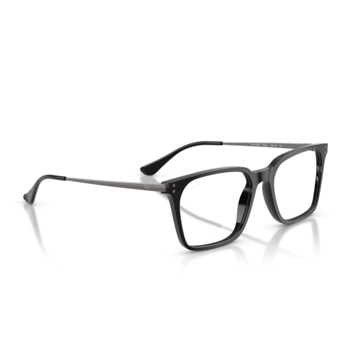 Ray-Ban RX5452I black square eyeglasses, angled view