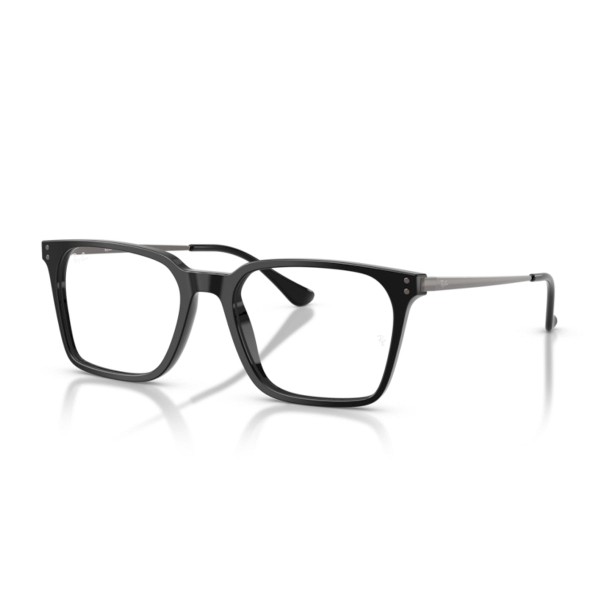 Ray-Ban RX5452I black square eyeglasses with acetate and metal frame