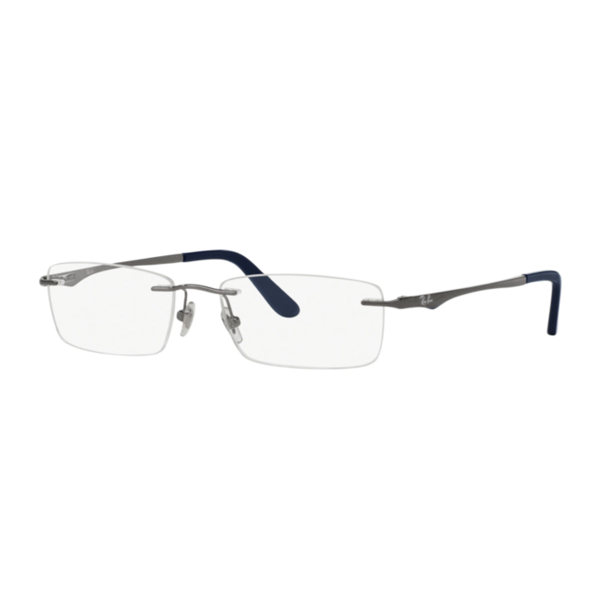 Ray-Ban RX6303I gunmetal rimless eyeglasses with metal frame