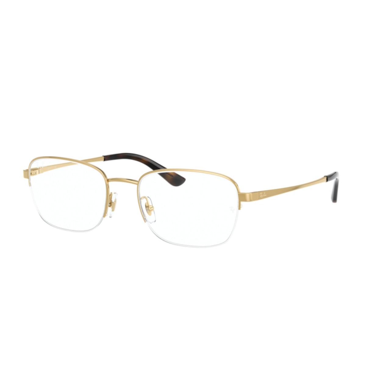Ray-Ban RX6463I arista gold square eyeglasses with metal frame