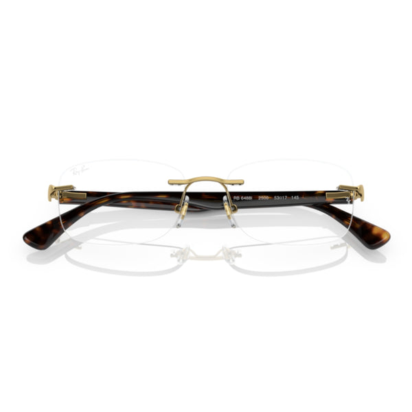 Ray-Ban RX6488I 2500 Arista Gold Rimless Eyeglasses