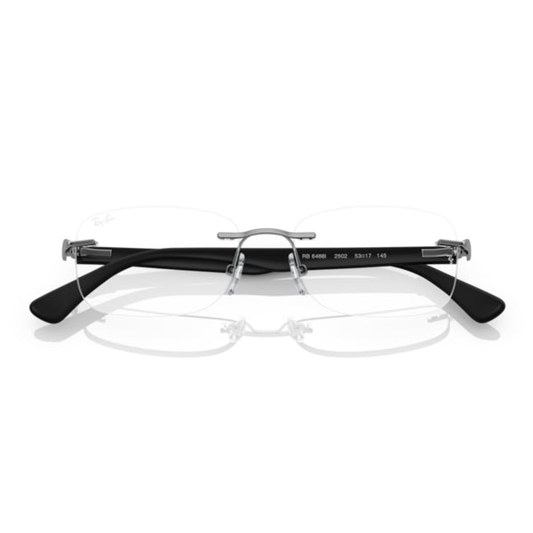 Ray-Ban RX6488I 2502 Gunmetal Rimless Eyeglasses