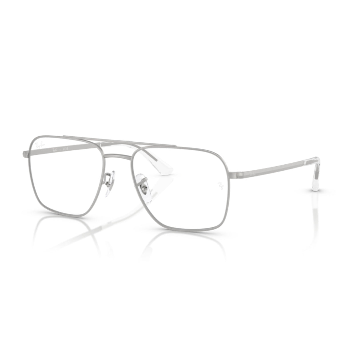Ray-Ban RX6531I silver square eyeglasses with metal frame