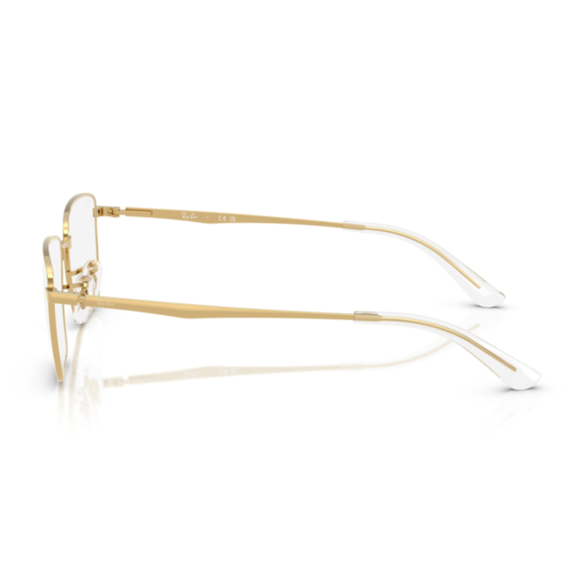 Ray-Ban RX6539I arista square eyeglasses, side view of the temple