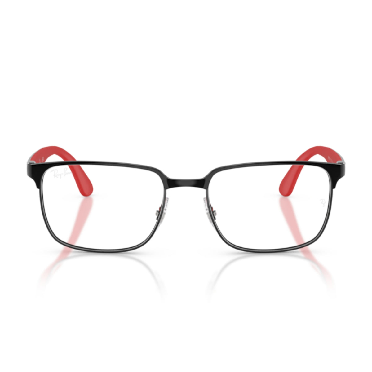 Ray-Ban RX6542I black rectangle eyeglasses, full-rim metal and lightweight frame