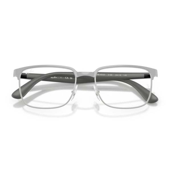 Ray-Ban RX6542I 3196 Gunmetal Rectangle Eyeglasses