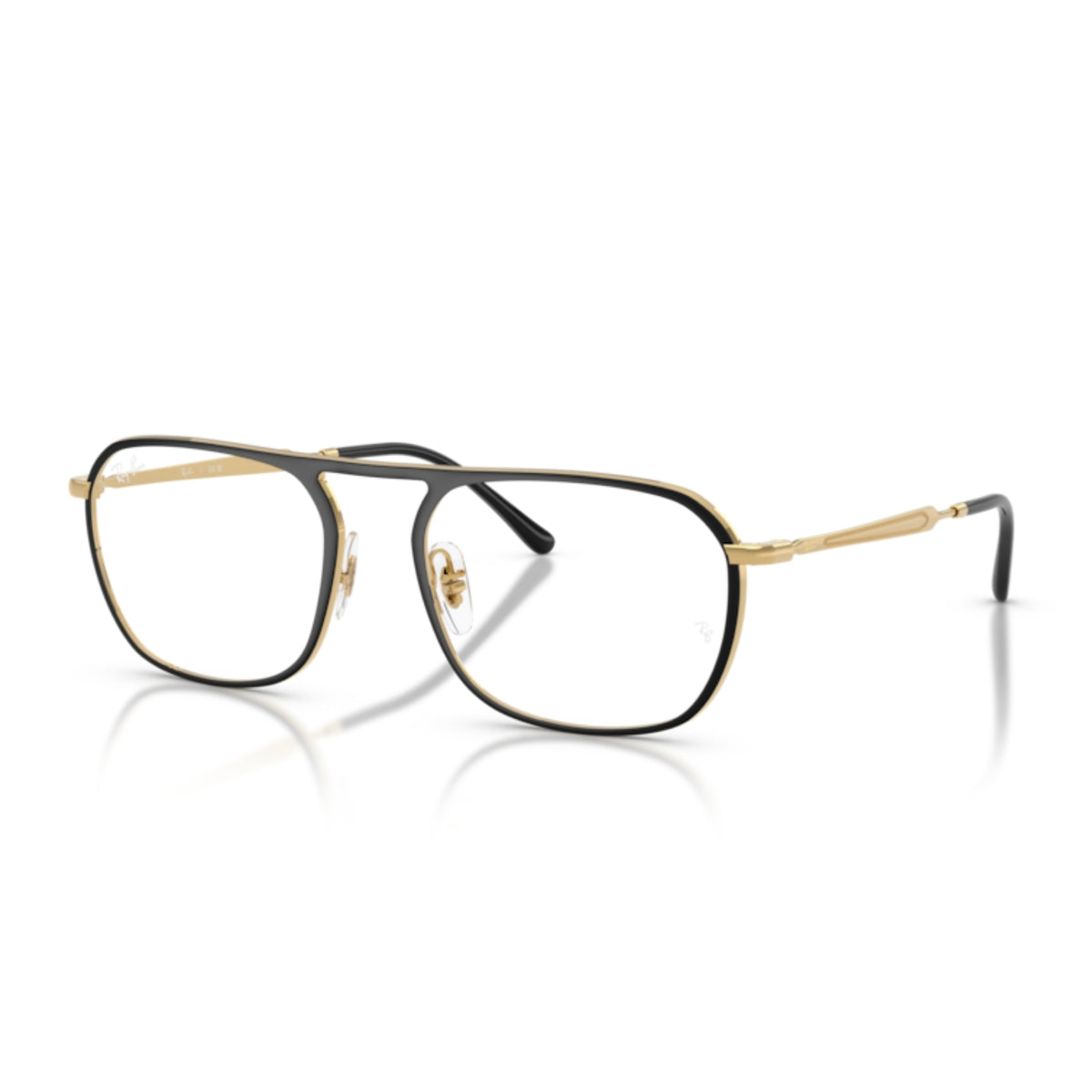 Ray-Ban RX6548 blue & arista gold square eyeglasses with metal frame