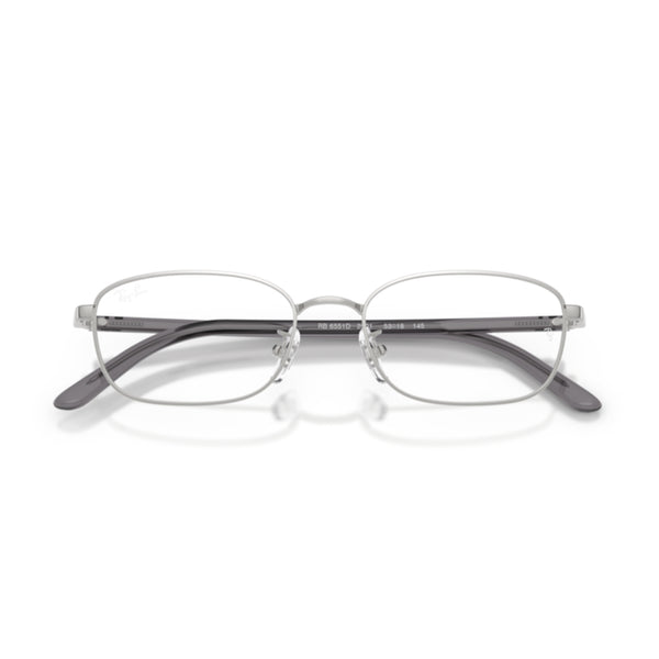 Ray-Ban RX6551D 2501 Silver Square Eyeglasses