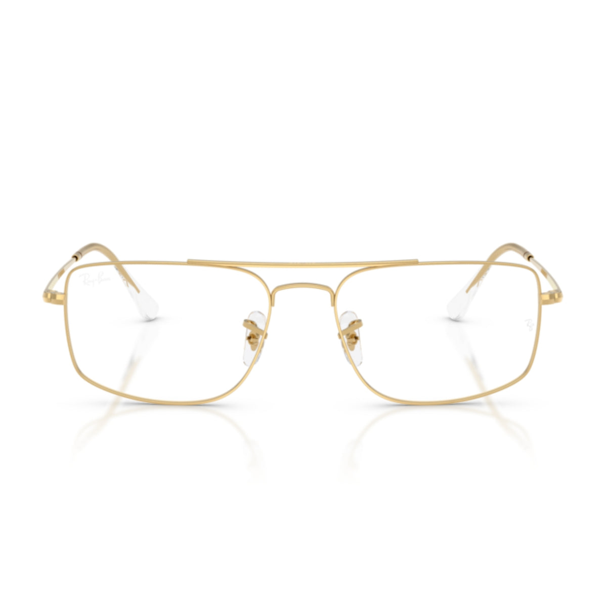 Ray-Ban RX6579 arista gold square eyeglasses, full-rim metal frame