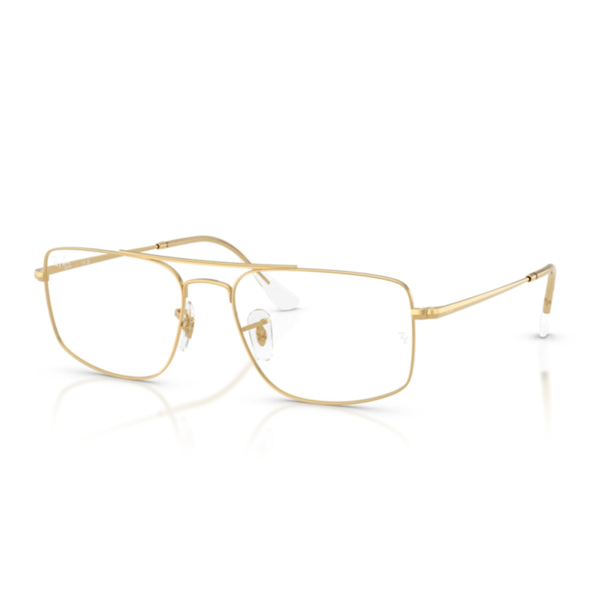 Ray-Ban RX6579 arista gold square eyeglasses with metal frame