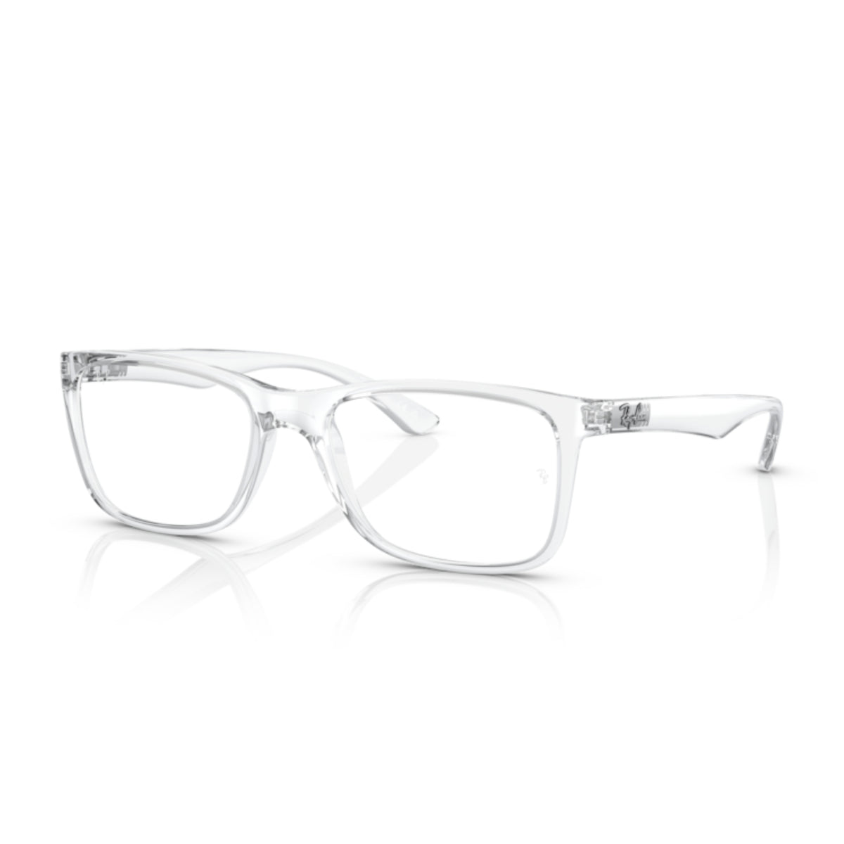 Ray-Ban RX7027I transparent square eyeglasses with lightweight frame