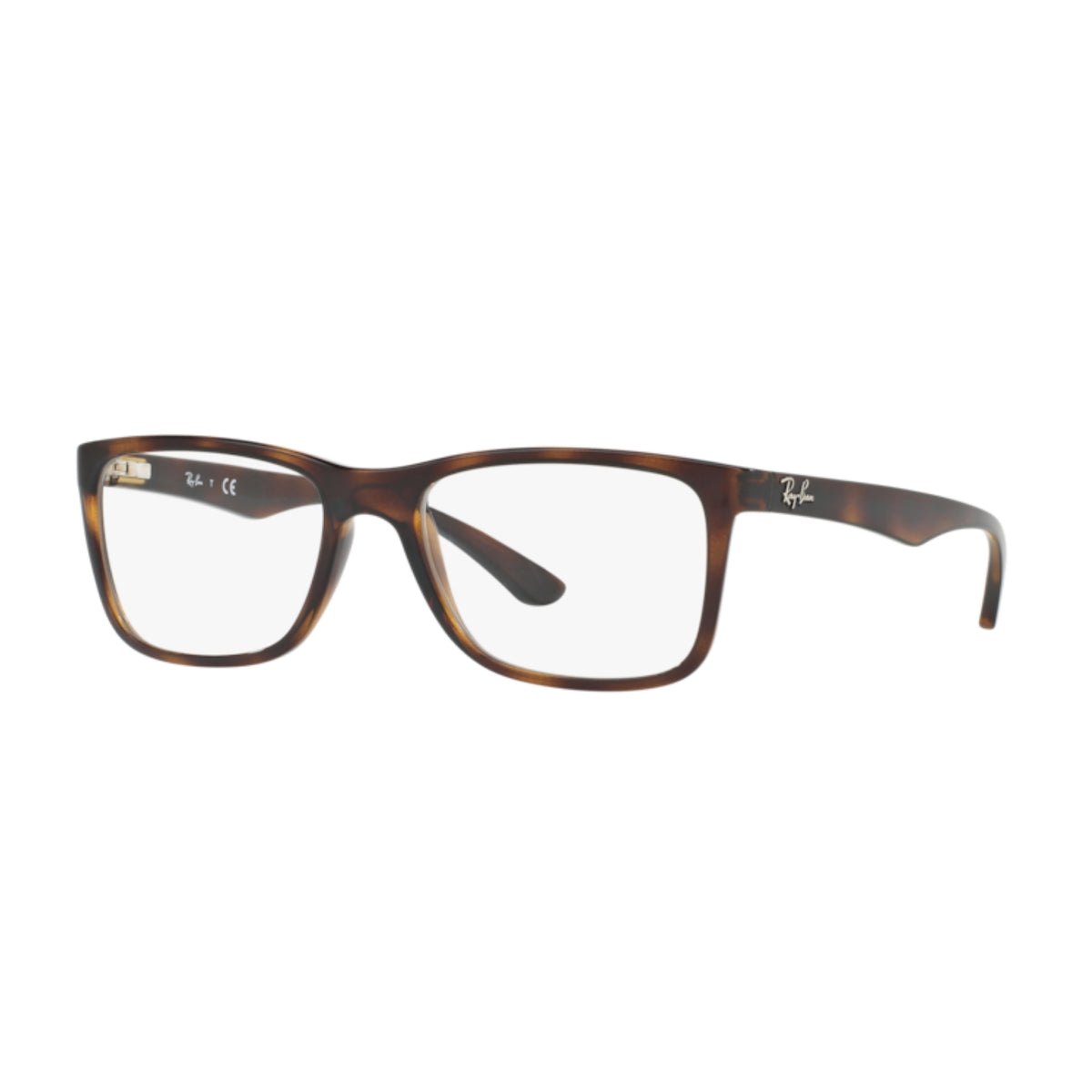 Ray-Ban RX7027I havana square eyeglasses with lightweight frame